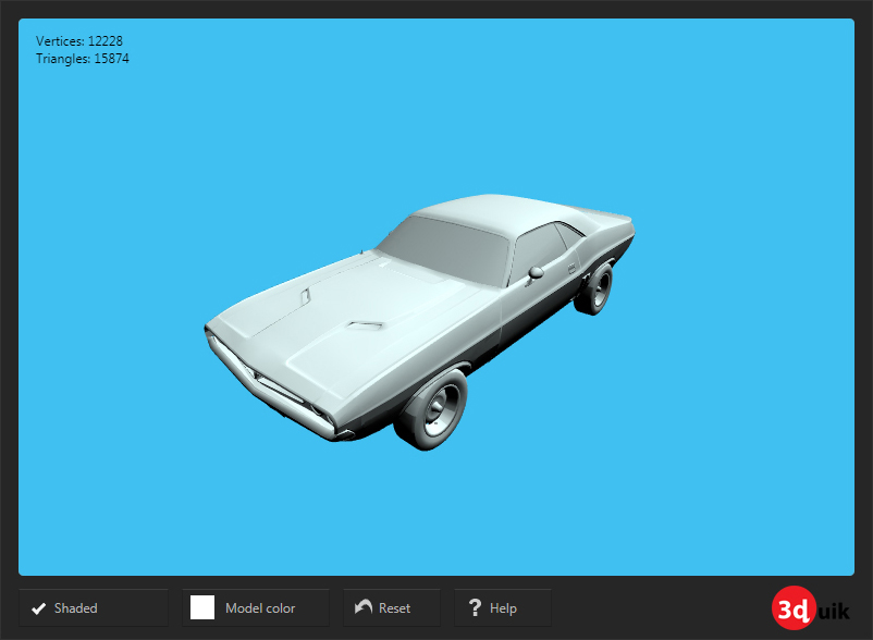 3dquik webgl 3d model viewer project thumbnail