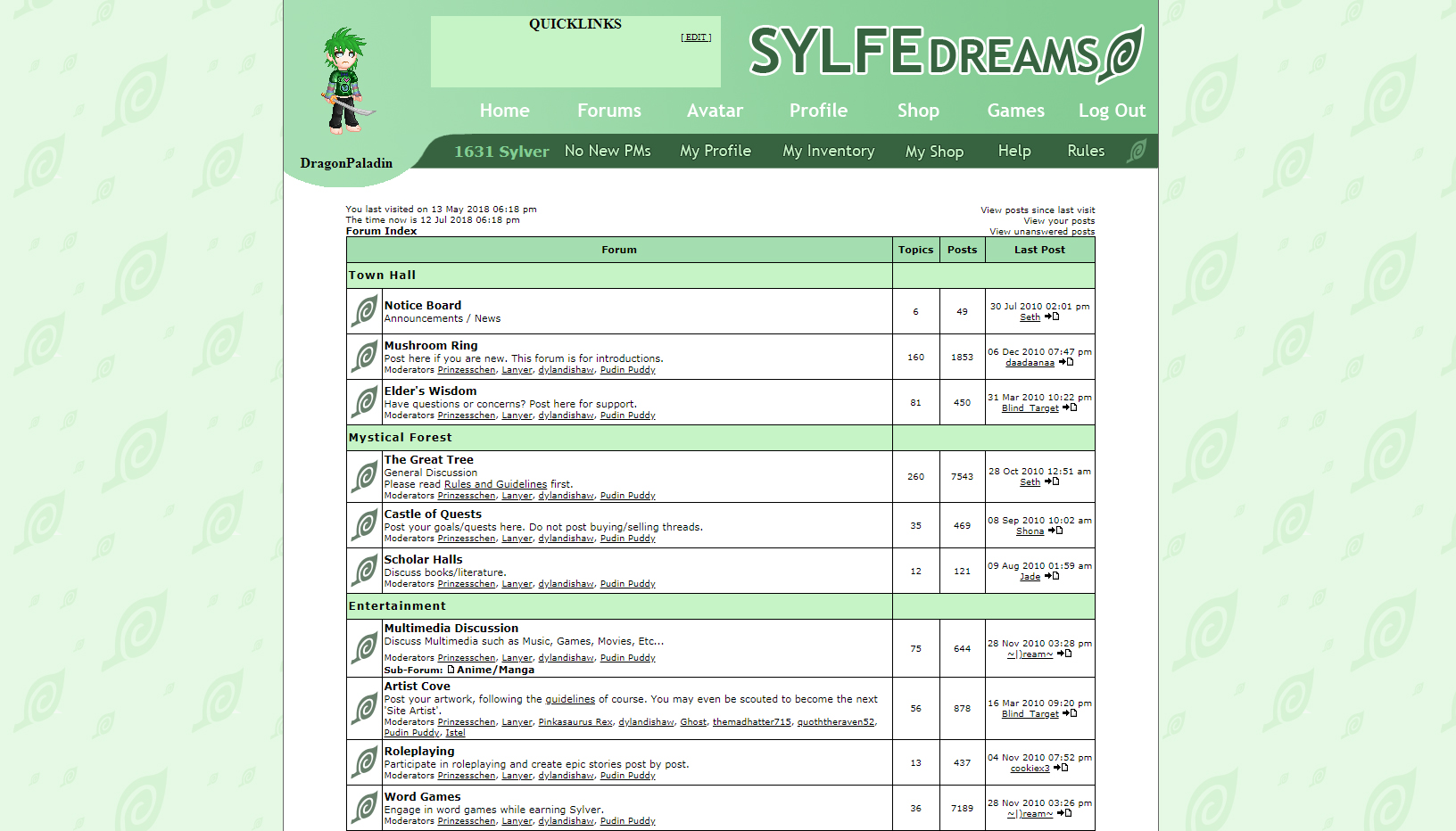 sylfe dreams online forum project thumbnail